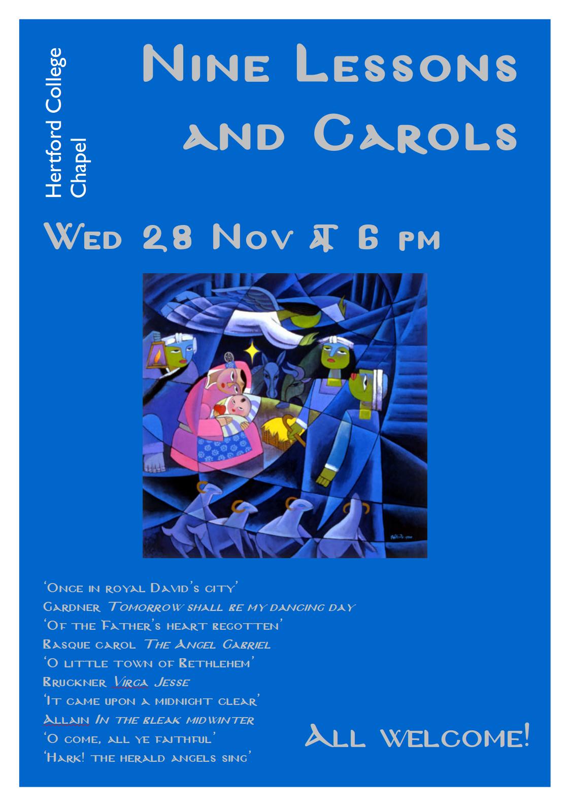 Nine Lessons and Carols Hertford College University of Oxford